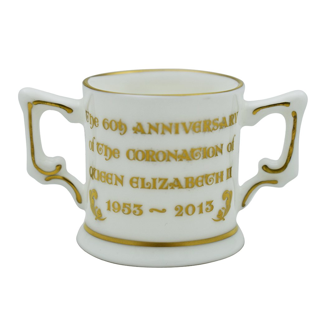 Royal Crown Derby Heraldic Unicorn Mini Loving Cup-Paperweights-Goviers