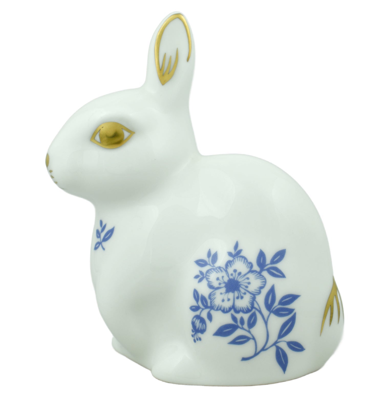 Royal Crown Derby Imari Blue Rabbit-Paperweights-Goviers