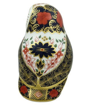 Royal Crown Derby Imari Owl-Paperweights-Goviers