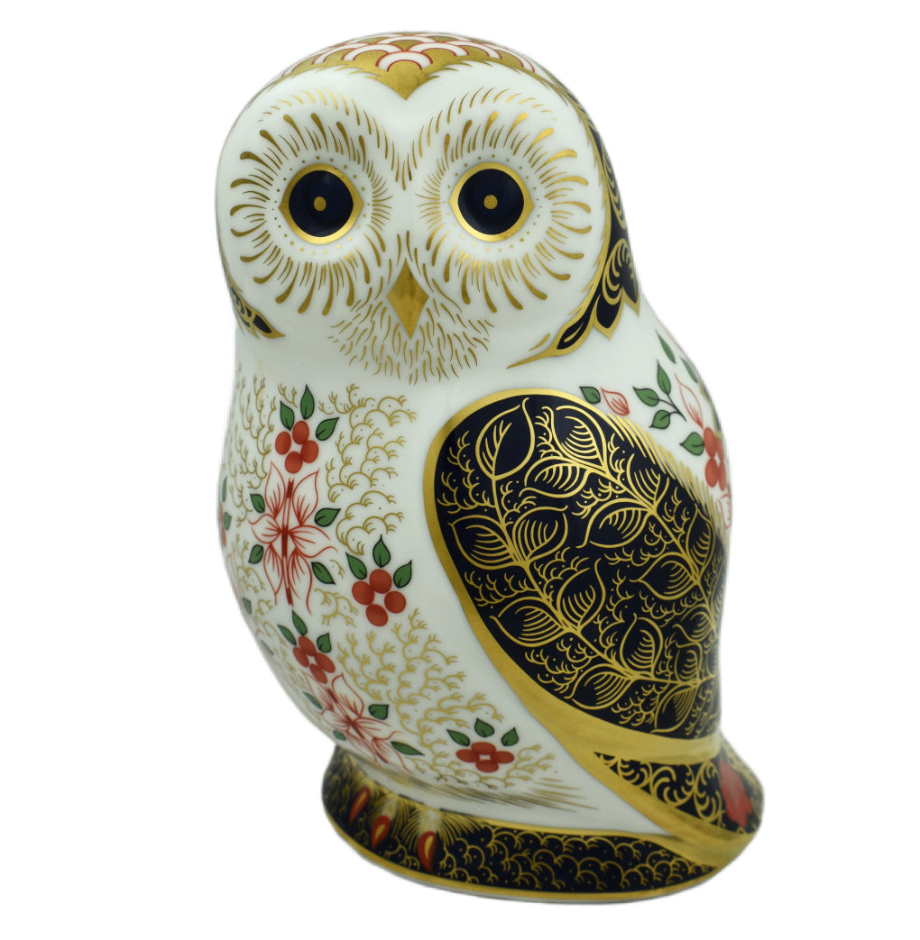 Royal Crown Derby Imari Owl-Paperweights-Goviers