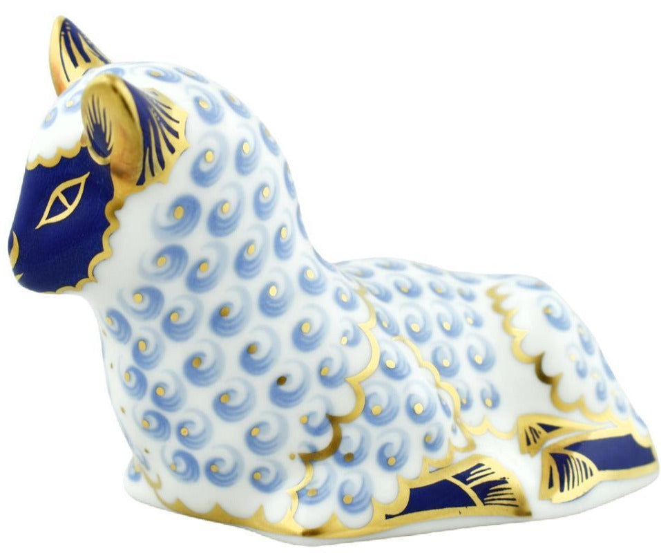 Royal Crown Derby Lamb-Paperweights-Goviers