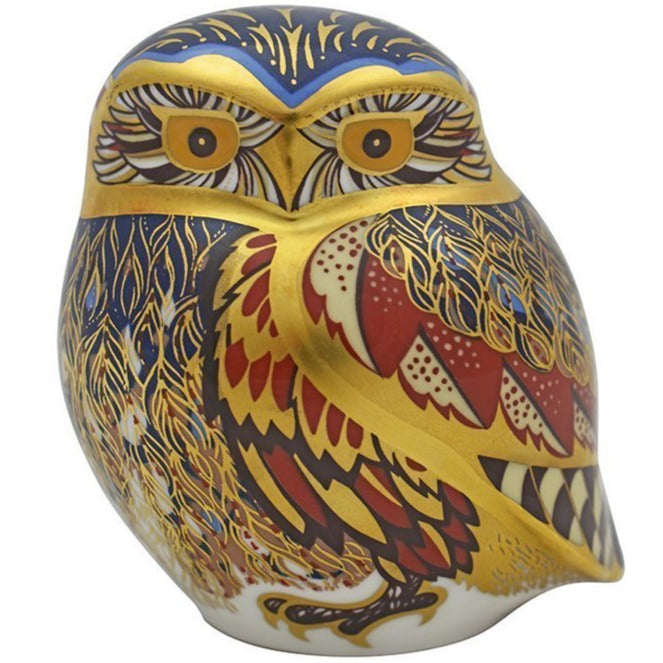 Royal Crown Derby Little Owl-Paperweights-Goviers