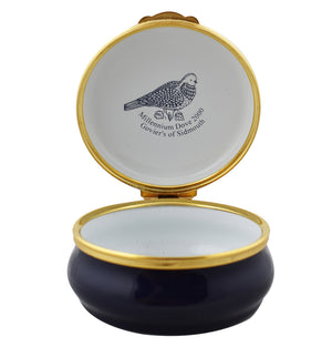 Royal Crown Derby Millennium Dove Enamel Box-Collectables-Goviers