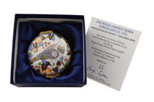 Royal Crown Derby Millennium Dove Enamel Box-Collectables-Goviers