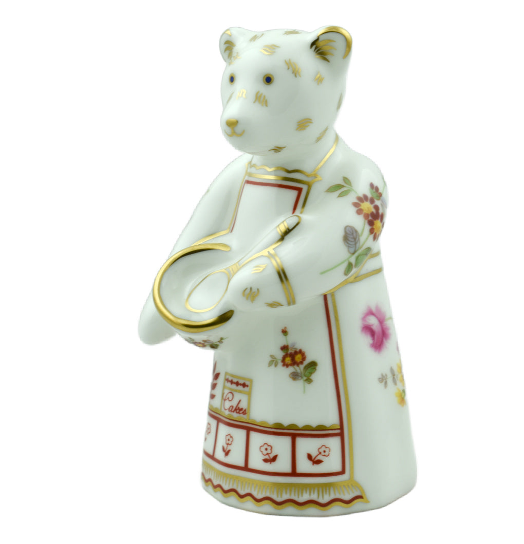 Royal Crown Derby Mini Bear Baking Day-Goviers