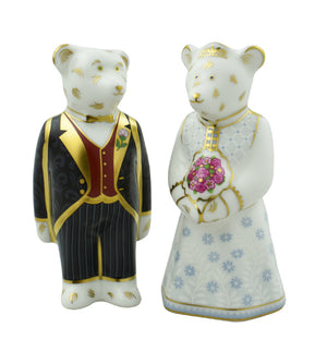 Royal Crown Derby Mini Bear Bride-Paperweights-Goviers