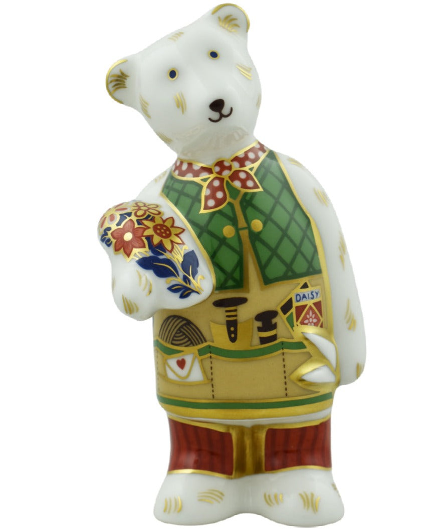 Royal Crown Derby Mini Bear Gardener-Goviers