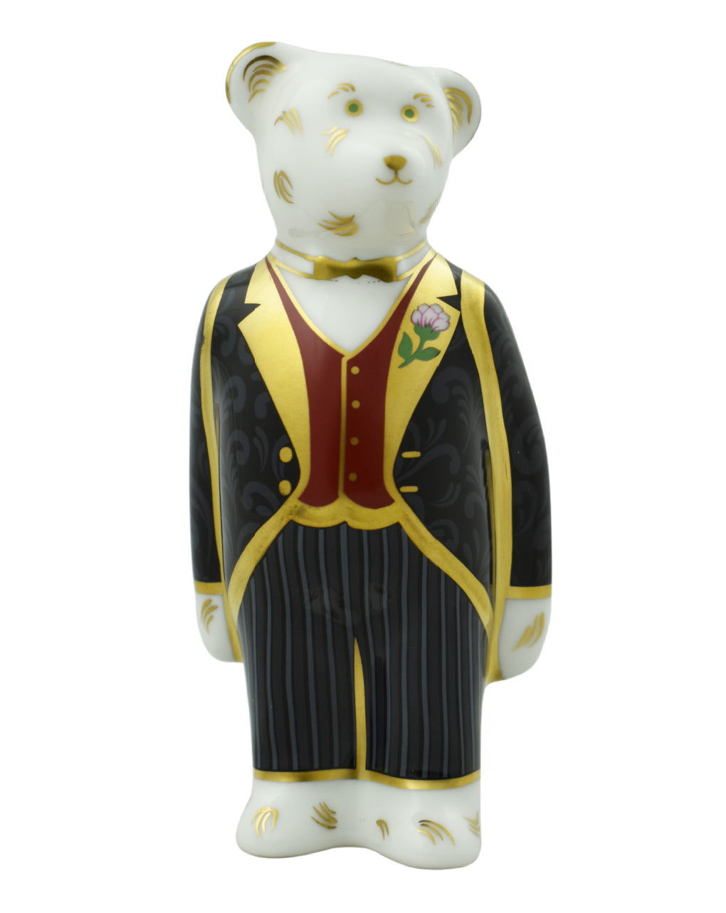 Royal Crown Derby Mini Bear Groom-Paperweights-Goviers