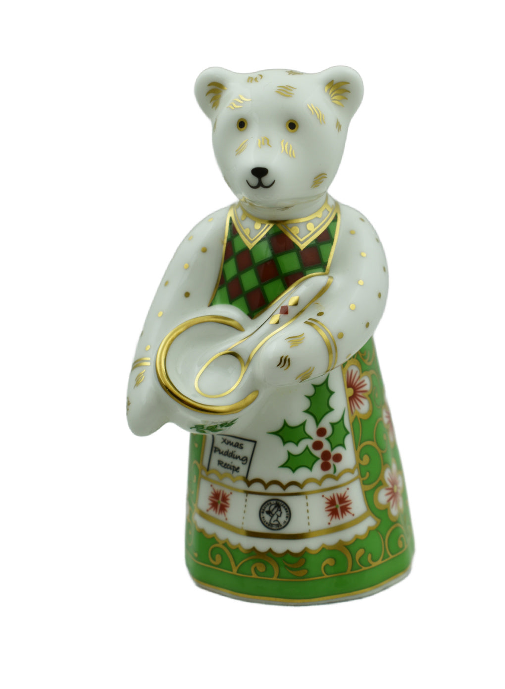 Royal Crown Derby Mini Christmas Cook Bear-Goviers