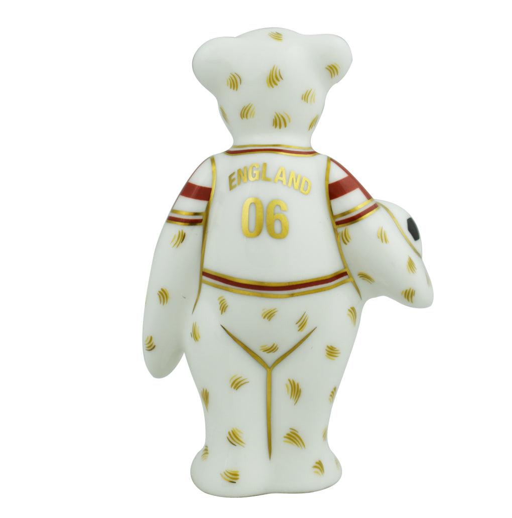 Royal Crown Derby Mini England Footballer Bear 06-Paperweights-Goviers
