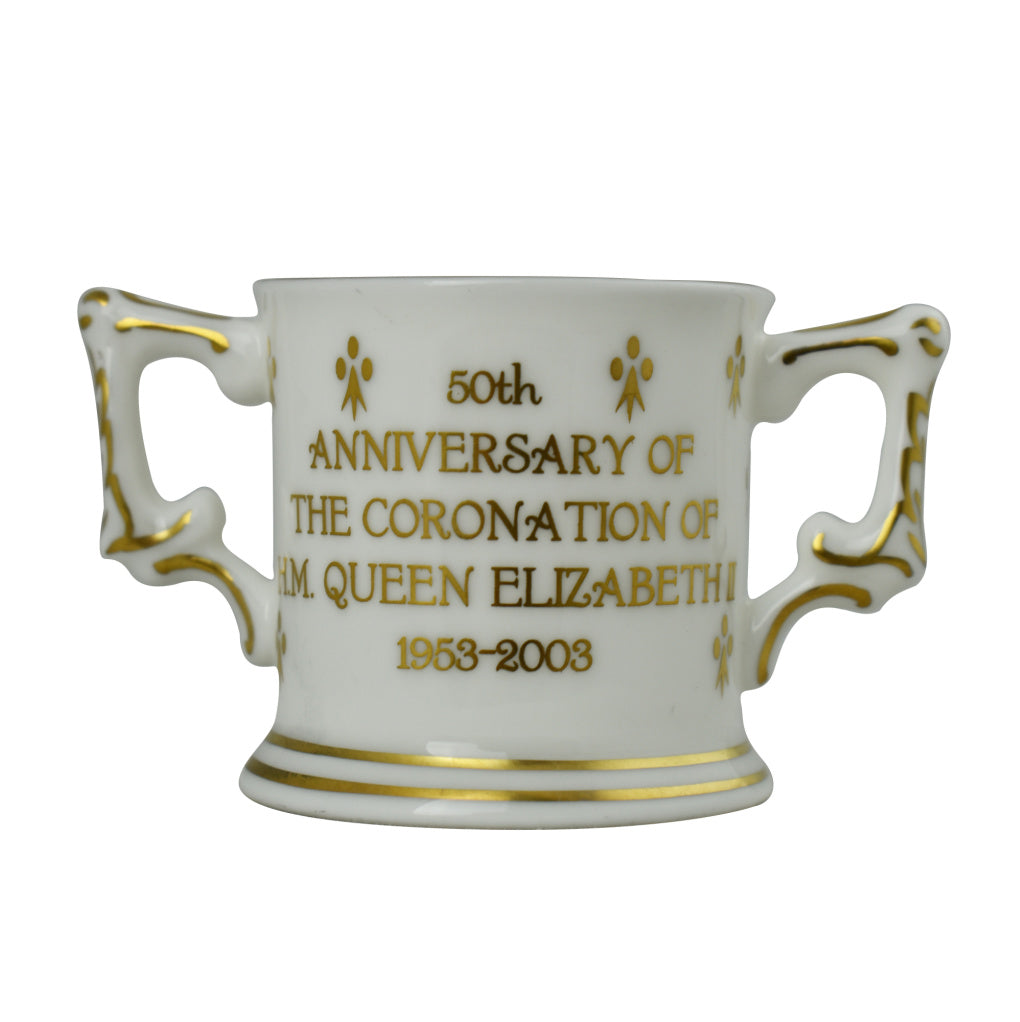 Royal Crown Derby Mini Loving Cup Coronation Orb-Commemoratives-Goviers
