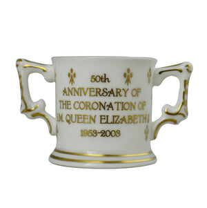 Royal Crown Derby Mini Loving Cup Coronation Orb-Commemoratives-Goviers