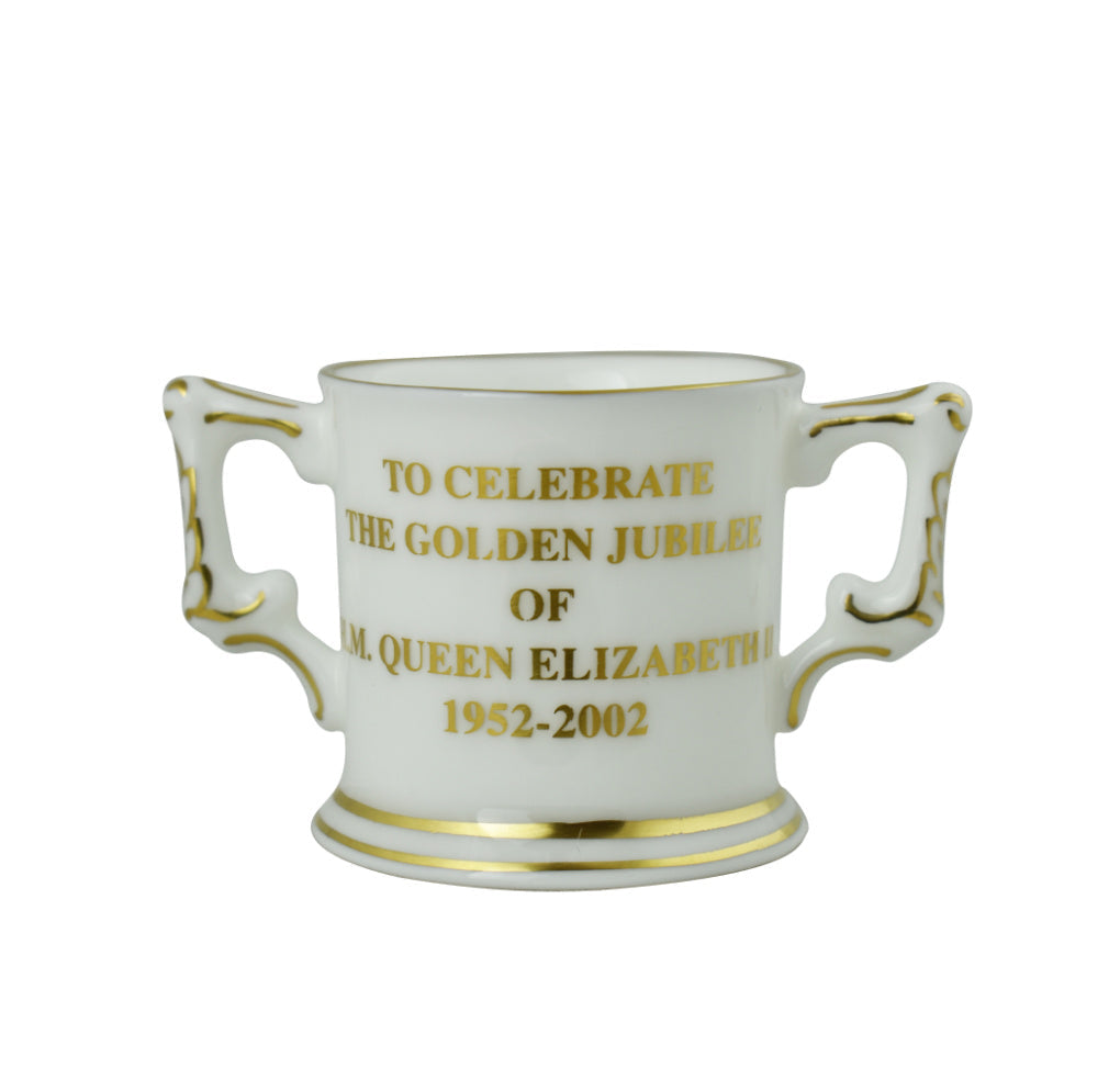 Royal Crown Derby Mini Loving Cup Golden Jubilee-Commemoratives-Goviers