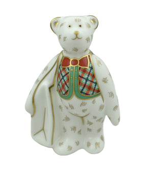 Royal Crown Derby Mini Robin Shopper Bear-Paperweights-Goviers