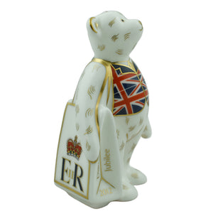 Royal Crown Derby Mini Shopper Bear Diamond Jubilee-Paperweights-Goviers