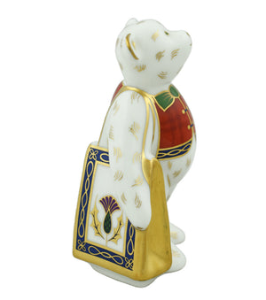 Royal Crown Derby Mini Shopper Bear Hamish-Paperweights-Goviers
