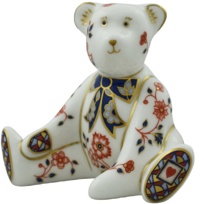 Royal Crown Derby Mini Teddy William-Paperweights-Goviers