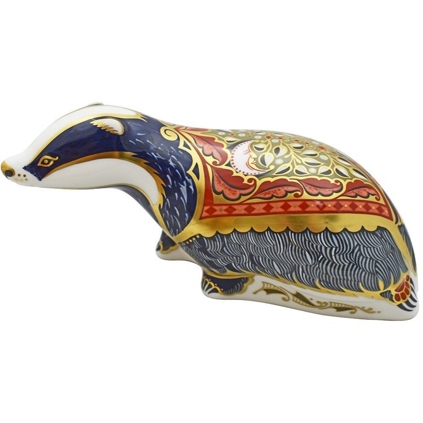 Royal Crown Derby Moonlight Badger-Paperweights-Goviers