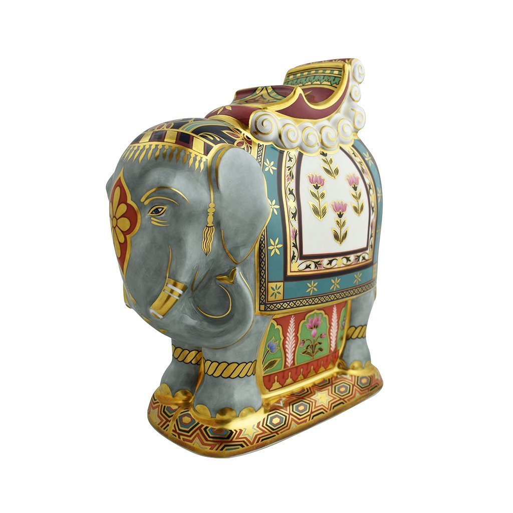 Royal Crown Derby Mulberry Hall Indian Elephant-Paperweights-Goviers