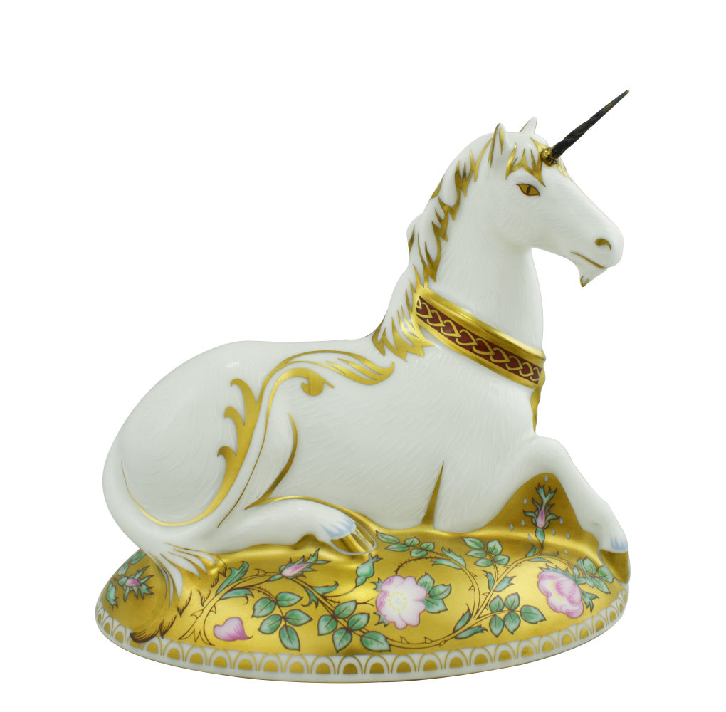 Royal Crown Derby Mythical Unicorn-Paperweights-Goviers
