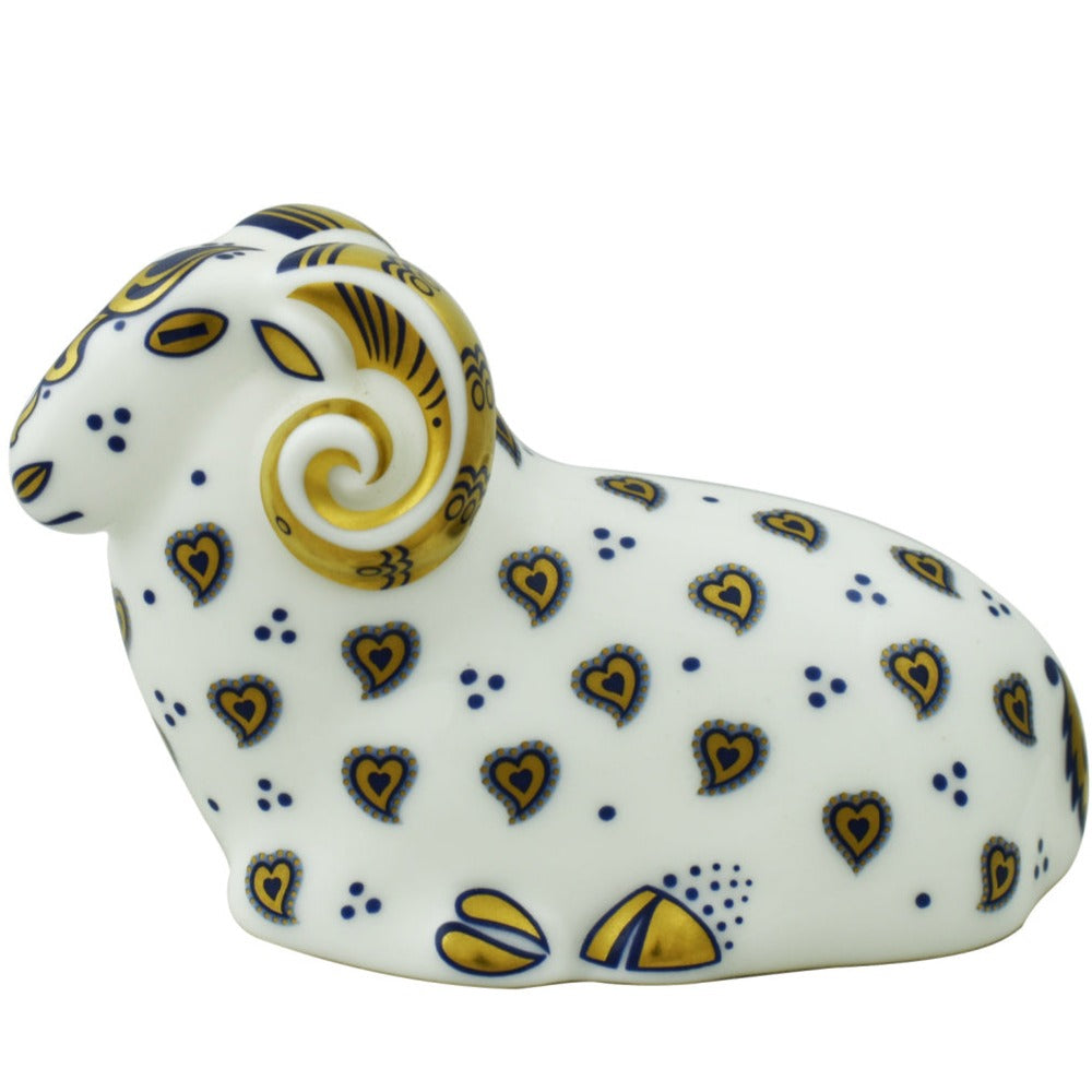 Royal Crown Derby New Year Ram PreLoved-Paperweights-Goviers