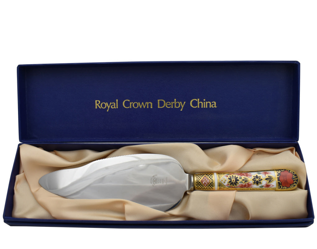 Royal Crown Derby Old Imari Cake Knife-Home Accessories-Goviers