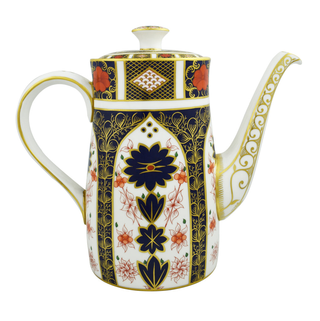 Royal Crown Derby Old Imari Large Coffee Pot-Home Accessories-Goviers