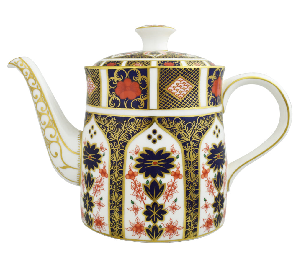 Royal Crown Derby Old Imari Large Tea Pot-Home Accessories-Goviers