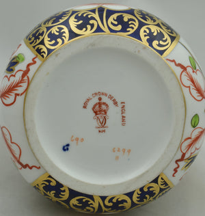 Royal Crown Derby Old Imari Pair of Urn Vases-Vases-Goviers