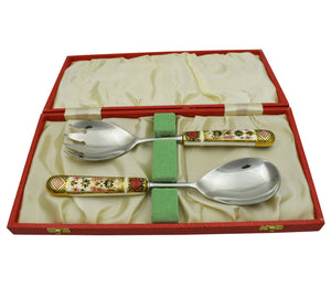 Royal Crown Derby Old Imari Salad Cutlery Set-Home Accessories-Goviers