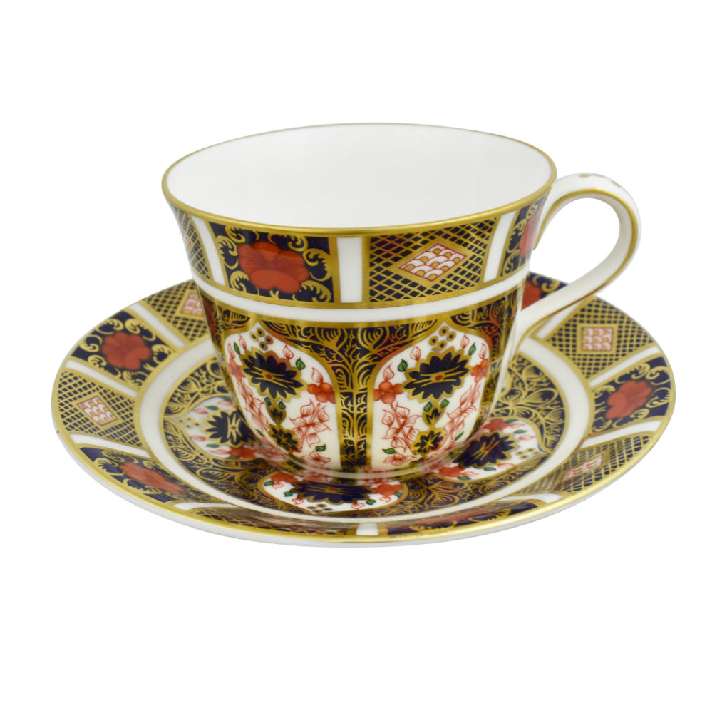 Royal Crown Derby Old Imari Six Tea Cups & Saucers-Home Accessories-Goviers
