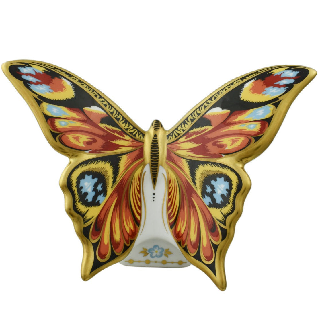 Royal Crown Derby Peacock Butterfly-Paperweights-Goviers
