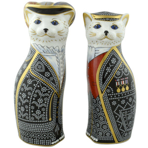 Royal Crown Derby Pearly King & Queen-Paperweights-Goviers