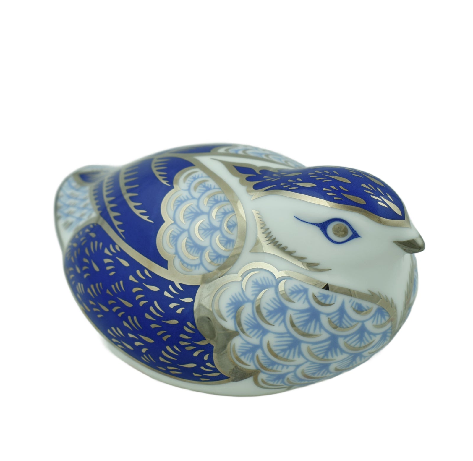 Royal Crown Derby Platinum Quail-Paperweights-Goviers