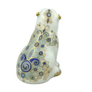 Royal Crown Derby Polar Bear Cub Sitting-Paperweights-Goviers