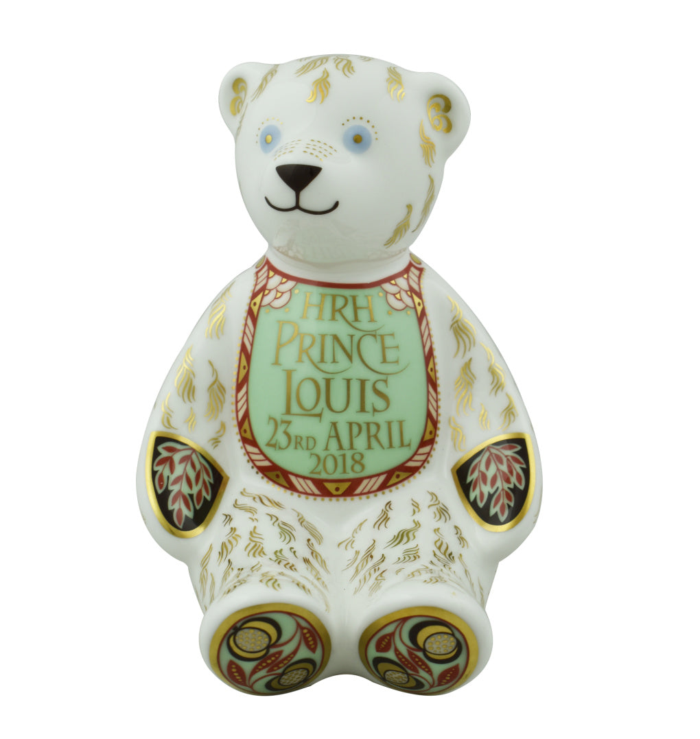 Royal Crown Derby Prince Louis Teddy Bear-Paperweights-Goviers