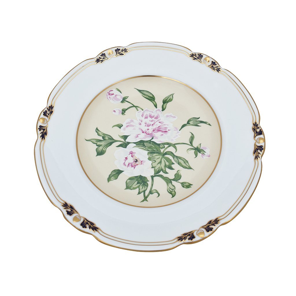 Royal Crown Derby Prince Plate Peony-Paperweights-Goviers