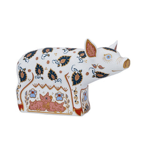 Royal Crown Derby Priscilla Pig-Paperweights-Goviers