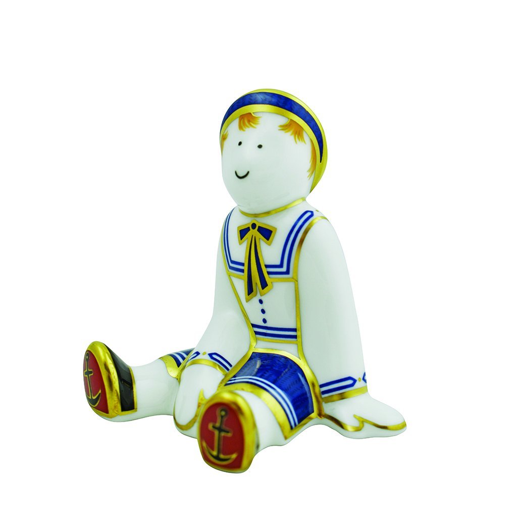 Royal Crown Derby Ragdoll Sailor-Paperweights-Goviers