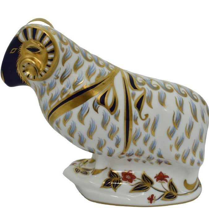 Royal Crown Derby Ram-Paperweights-Goviers