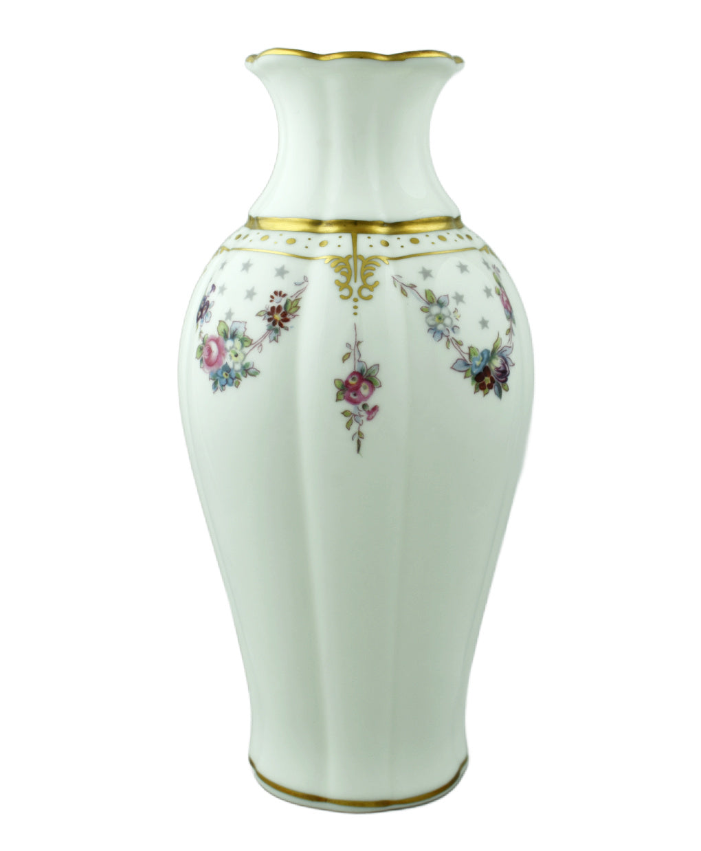  Crown Derby 花瓶  Antoinette Royal Crown Derby Royal Antoinette Jasmine Vase - Goviers of Sidmouth