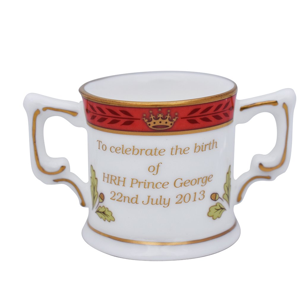 Royal Crown Derby Royal Baby Mini Loving Cup-Paperweights-Goviers