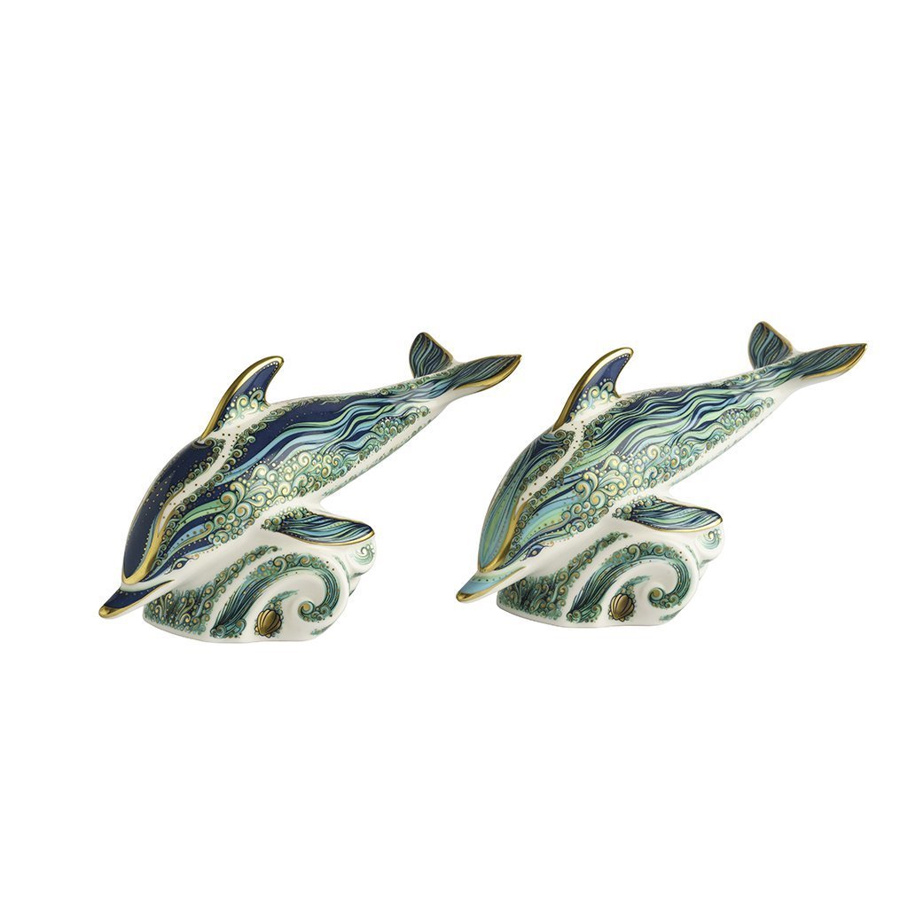 Royal Crown Derby Royal Dolphins Harry & Meghan PreLoved-Collectables-Goviers