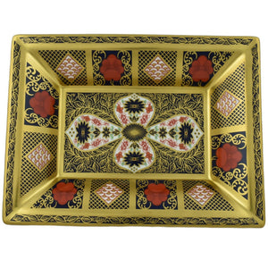 Royal Crown Derby SGB Golden Anniversary Rectangular Tray-Home Accessories-Goviers