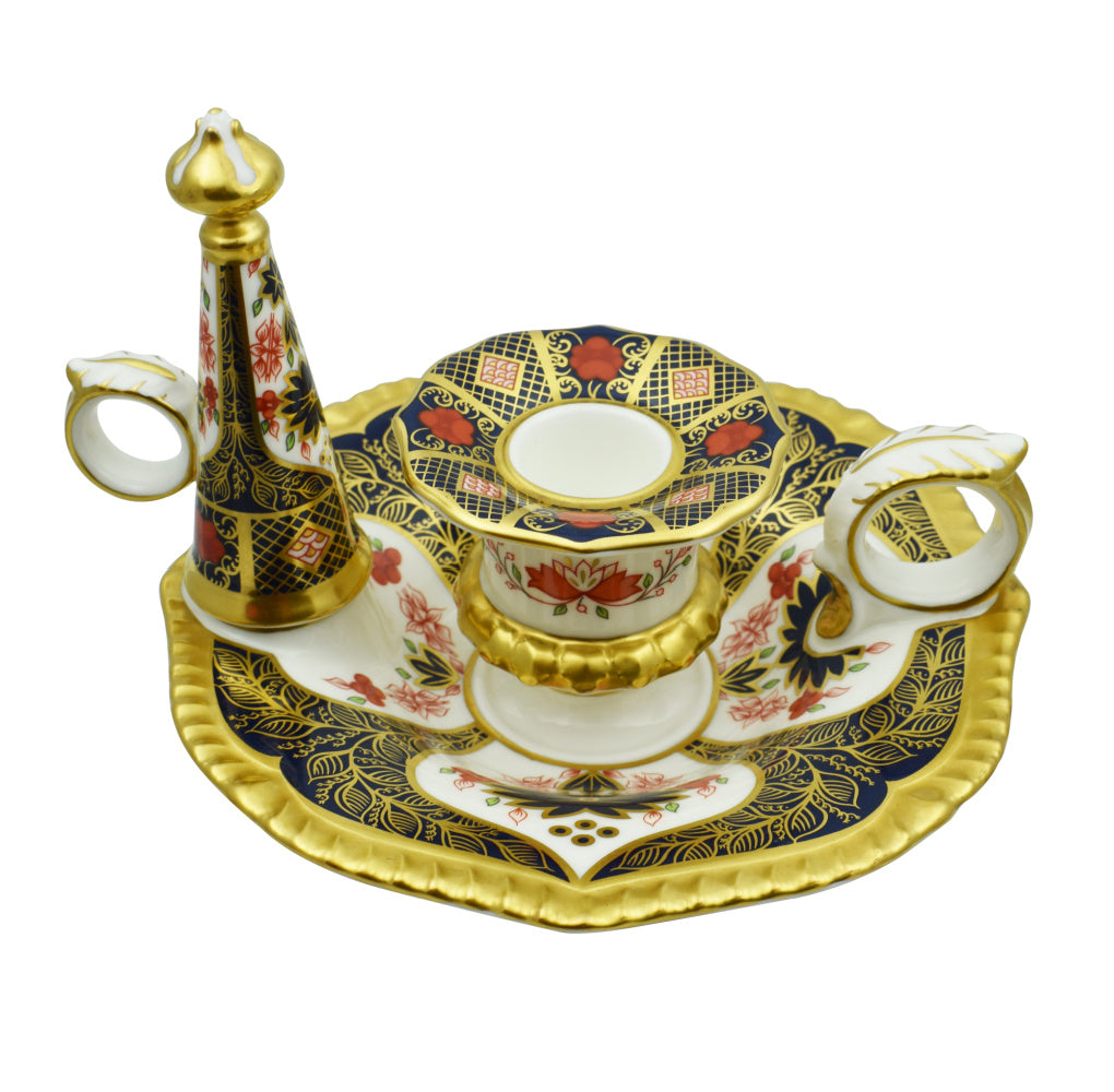 Royal Crown Derby SGB Winster Candle Holder & Snuffer-Home Accessories-Goviers