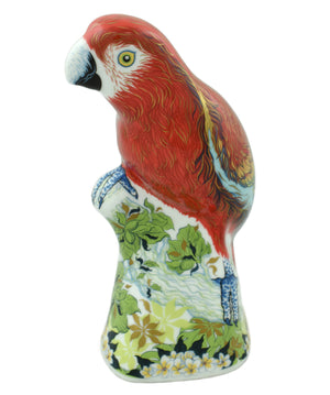 Royal Crown Derby Scarlet Macaw-Paperweights-Goviers