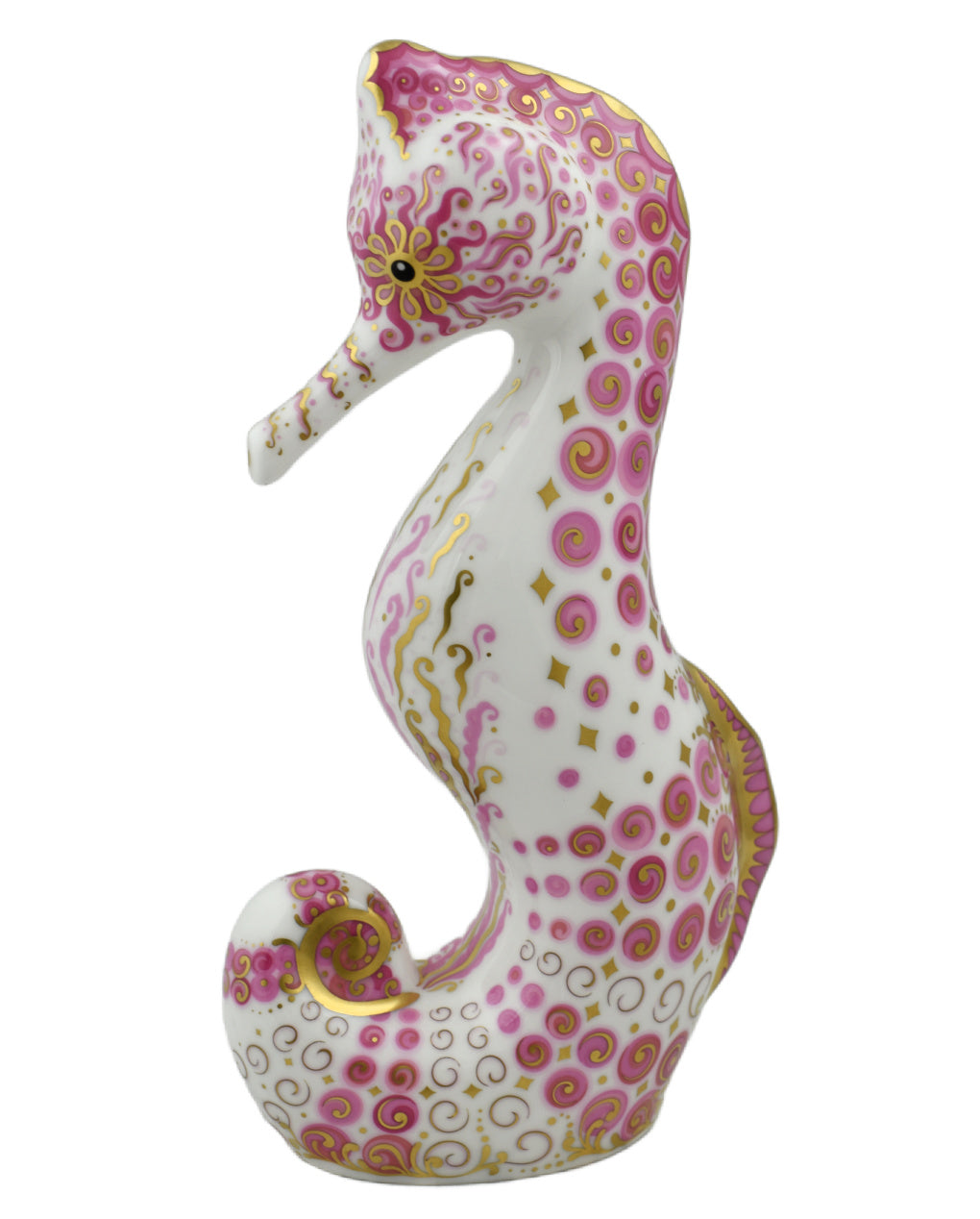Royal Crown Derby Seahorse Pink | Breast Cancer Care-Paperweights-Goviers