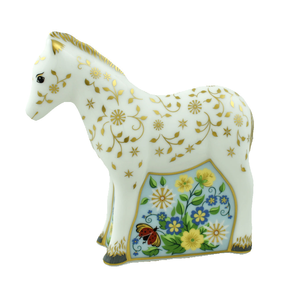 Royal Crown Derby Shetland Pony Foal-Paperweights-Goviers