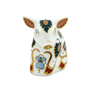 Royal Crown Derby Snuffle Piglet-Paperweights-Goviers