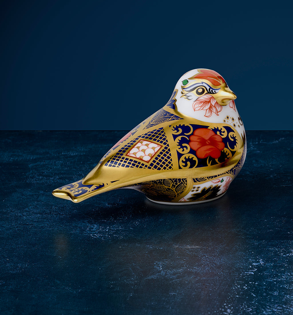 Royal Crown Derby Solid Gold Band Goldfinch New - Goviers of Sidmouth